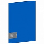 Папка файловая 30 вкладышей Berlingo Soft Touch (А4, 17мм, 700мкм, пластик) синяя (DB4_30981), 36шт.