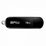 Флэш-диск USB 16Gb Silicon Power LuxMini 322, черный (SP016GbUF2322V1K)