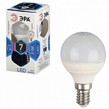 Лампа светодиодная Эра LED (7Вт, E14, шар) холодный белый, 1шт. (P45-7w-840-E14)