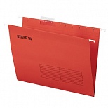 Подвесная папка А4 Staff (350х240мм, до 80 л., картон) красная, 10шт. (270931)
