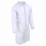 Мед.одежда Халат одноразовый процедурный на липучках, белый, размер XL