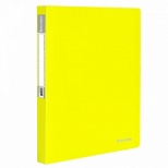 Папка файловая 40 вкладышей Brauberg Neon (А4, пластик, 25мм, 700мкм) неоновая желтая (227453), 30шт.