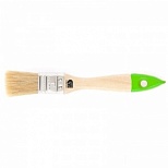 Кисть плоская Сибртех 25мм, натуральная щетина, деревянная ручка (82261)