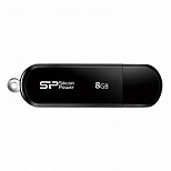 Флэш-диск USB 8Gb Silicon Power LuxMini 322, черный (SP008GbUF2322V1K)