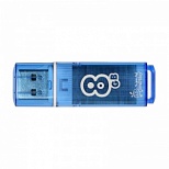 Флэш-диск USB 8Gb SmartBuy Glossy, голубой