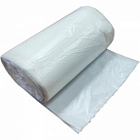 Пакеты для мусора 60л, Luscan (58х68см, 7мкм, белые) ПВД, 30шт. в рулоне
