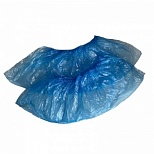 Бахилы одноразовые полиэтиленовые гладкие (2.7г, синие, 100 пар в упаковке)