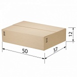 Короб картонный 500х370х120мм, картон бурый Т-22 профиль В (503211), 10шт.
