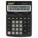 Калькулятор настольный Staff STF-2512 (12-разрядный) черный