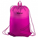 Мешок для обуви 1 отделение Berlingo "Pink geometry", 360x470мм, карман на молнии (MS230205)