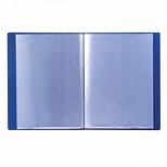 Папка файловая 10 вкладышей Brauberg Стандарт (А4, пластик, 500мкм) синяя (221591), 60шт.