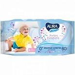 Салфетки влажные детские Aura Ultra Comfort, 60шт. (5659/6142)
