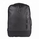 Рюкзак дорожный Brauberg "Квадро", кожзам, черный, 440х290х130мм, с отделением для ноутбука (227088)