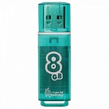 Флэш-диск USB 8Gb SmartBuy Glossy, зеленый (SB8GbGS-G)