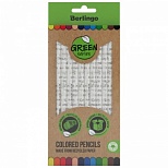 Карандаши цветные 12 цветов Berlingo "SuperSoft. Green Series" (L=175мм, D=7мм, круглые, бумага) картон (SSG0712), 18 уп.
