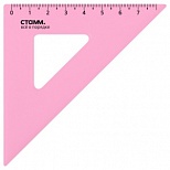 Треугольник 45°, 7см Стамм, пластик цветной (ТК22)