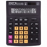 Калькулятор настольный Staff Plus STF-333-BKRG (12-разрядный) черно-оранжевый (250460)