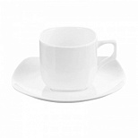 Чайная пара Wilmax, чашка фарфоровая 200мл + блюдце (WL-993003), 6 уп.
