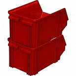 Ящик (лоток) универсальный, полипропилен, 250x148x130мм, красный