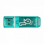 Флэш-диск USB 16Gb SmartBuy Glossy, USB2.0, зеленый (SB16GbGS-G)