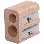 Точилка ручная деревянная Berlingo Green Series (2 отверстия, в индивидуальной коробке, с европодвесом) (BBp_15036)