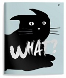 Тетрадь общая 80л, А5 Lorex Wayward Cat, клетка, скрепка, мелованный картон, Soft Touch, запечатка