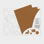 Набор крафт-картона для творчества АРТформат, А4, 5 листов в папке, 20шт.