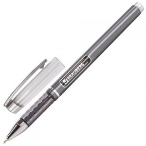 Ручка шариковая Brauberg Choice (0.35мм, синий цвет чернил, масляная основа, корпус с печатью) 12шт. (142413)