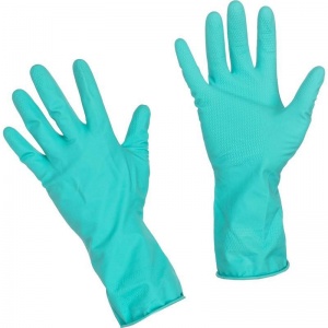 Перчатки защитные латексные Paclan Practi Extra Dry с хлопковым напылением, бирюзовые, размер 8 (M), 20 пар (407341)