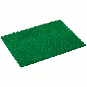 Коврик входной влаго-грязезащитный Vortex "Травка", 400x600мм, нескользящий, зеленый (24100)