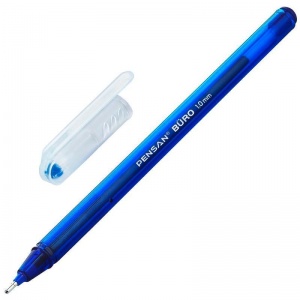 Ручка шариковая Pensan Buro (0.8мм, синий цвет чернил) 1шт.