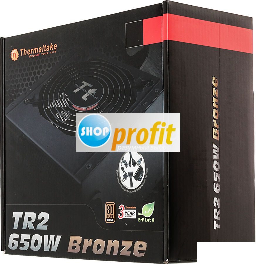 Блок питания Thermaltake TR2 Bronze 650W, 650Вт, 115мм, черный, retail (TR-650PCBEU)