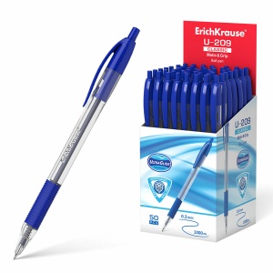 Ручка шариковая автоматическая Erich Krause U-209 Classic (0.3мм, синий цвет чернил, масляная основа) 50шт. (47578)