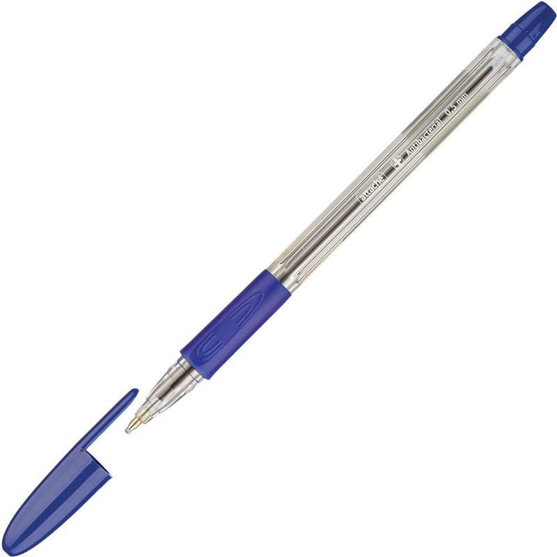 Ручка шариковая Attache Antibacterial А03 (0.5мм, синий цвет чернил, корпус прозрачный) 1шт.