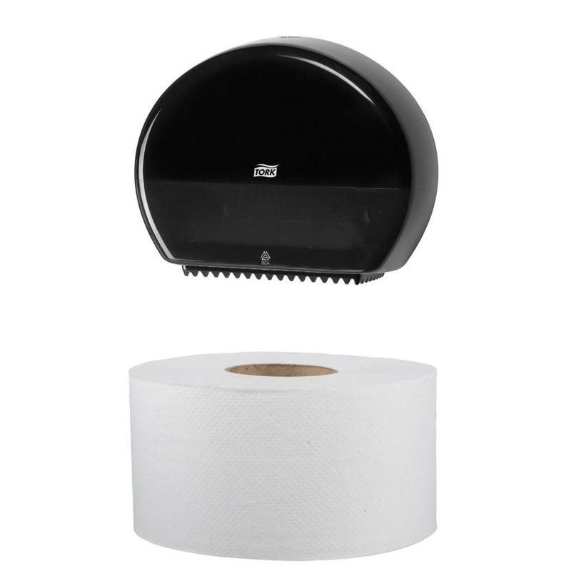 Бумага туалетная для диспенсера 2-слойная Protissue, белая, 170м, 12 рул/уп (С191)