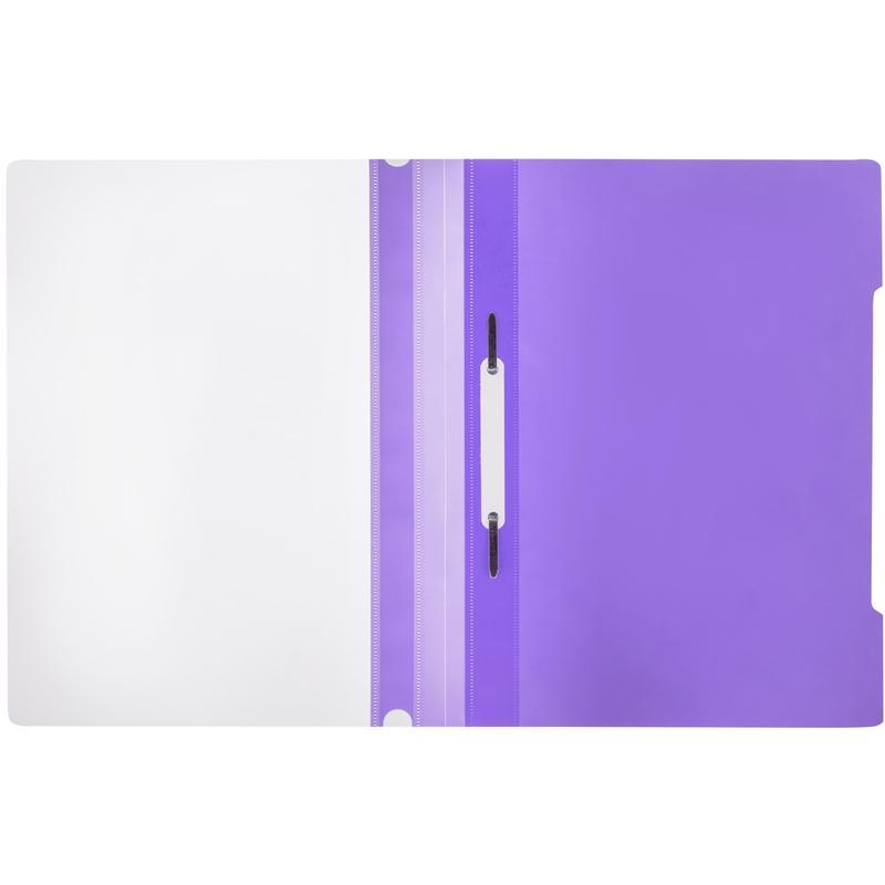 Папка-скоросшиватель Attache Элементари (А4, 150/180мкм, до 100л., пластик) фиолетовый, 10шт.