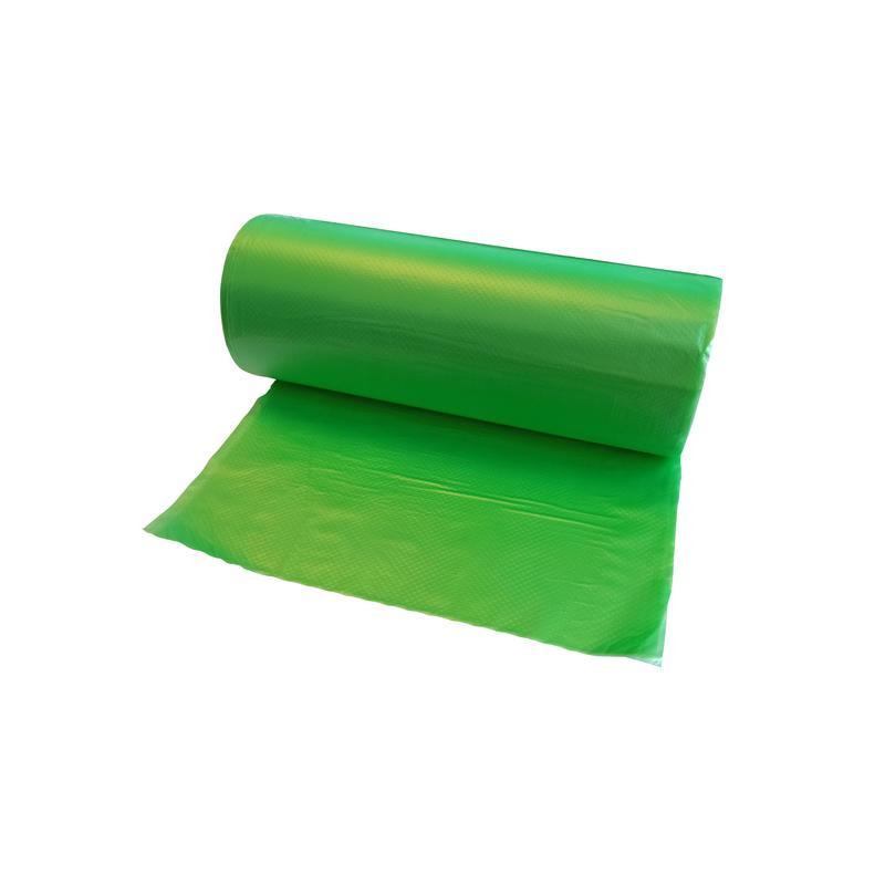 Пакеты для мусора 30л, Luscan Bio (50x60см, 10мкм, зеленые) ПНД, 30шт. в рулоне