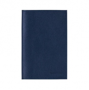 Обложка для паспорта Fabula "Грейд", натуральная кожа, синяя (O.1-9)