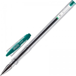 Ручка гелевая Attache City (0.5мм, зеленый) 1шт.