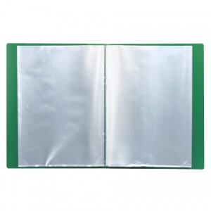 Папка файловая 30 вкладышей Brauberg Стандарт (А4, пластик, 600мкм) зеленая (221597), 25шт.