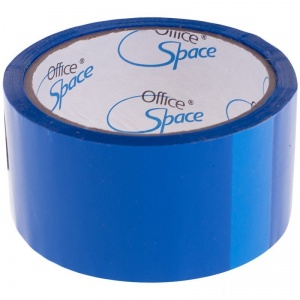Клейкая лента (скотч) упаковочная OfficeSpace (48мм x 40м, 45мкм, синяя) (КЛ_6290)