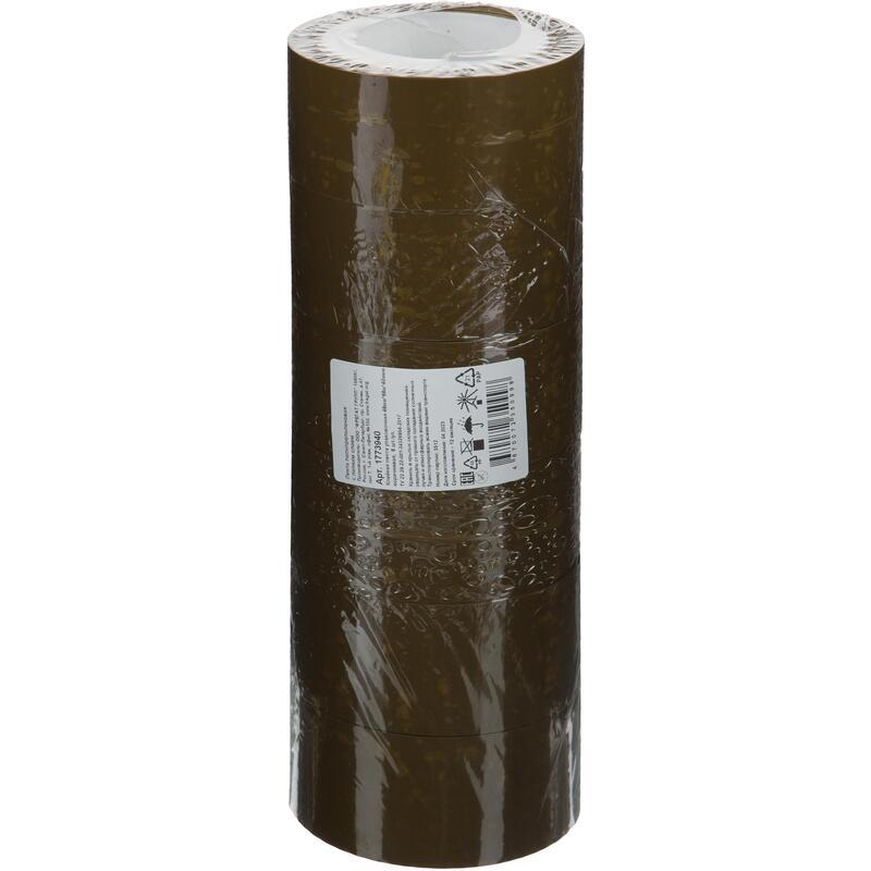 Клейкая лента (скотч) упаковочная (48мм х 66м, 40мкм, коричневая, 6шт., 6 уп.