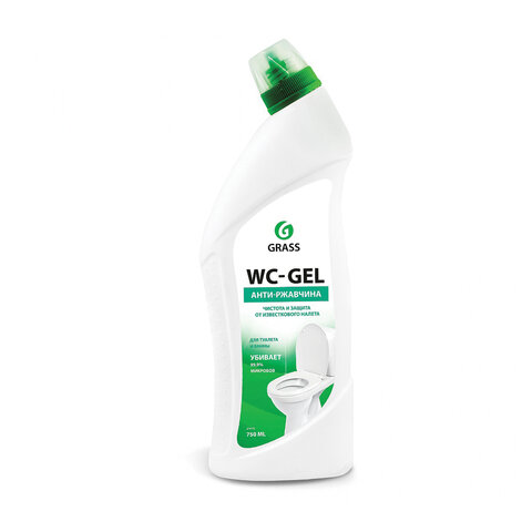 Промышленная химия Grass WC-Gel, 750мл, кислотное средство для уборки санитарных помещений, гель (219175)