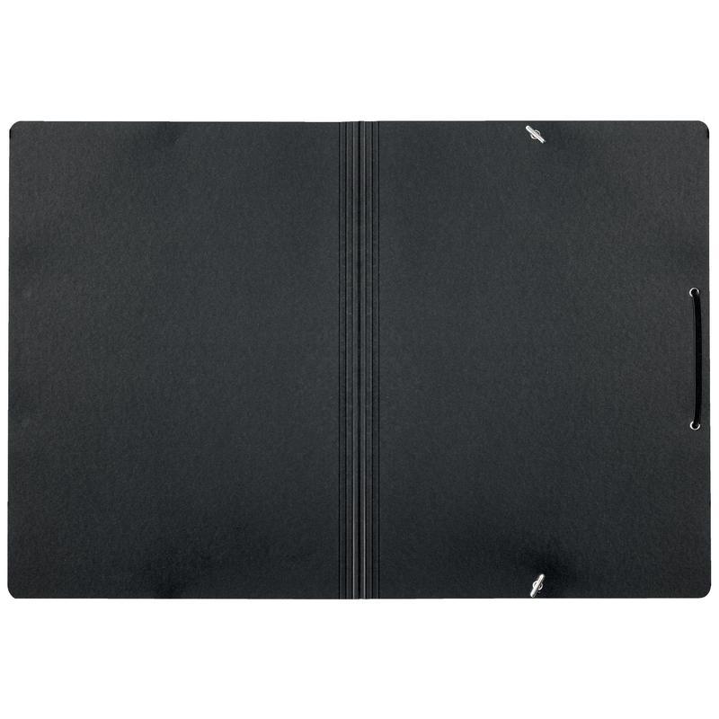 Папка на резинках картонная Leitz ReСycle (А4, до 250 листов) черная