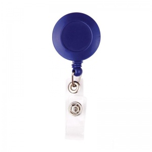 Рулетка для бейджа Attache (d=30мм, шнур 0.75м, синяя, пластик) 1шт.