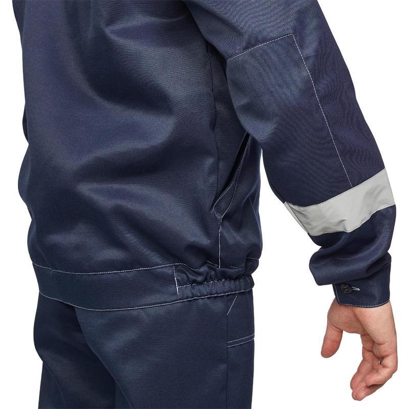 Спец.одежда летняя Костюм мужской л22-КБР, куртка/брюки с СОП, темно-синий (размер 60-62, рост 158-164)