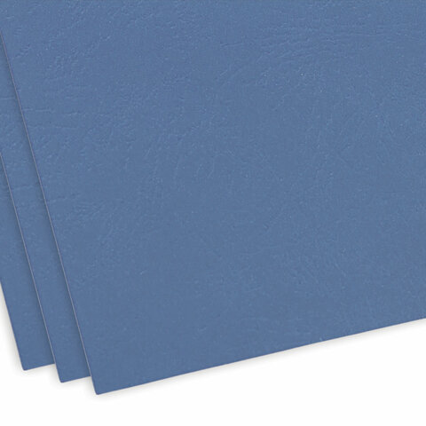 Обложка для переплета А4 Офисмаг, 230 г/кв.м, картон, синий, тиснение под кожу, 100шт. (530833), 10 уп.