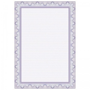 Сертификатная бумага Attache (А4, 100г, фиолетовая с водяными знаками) 50шт.