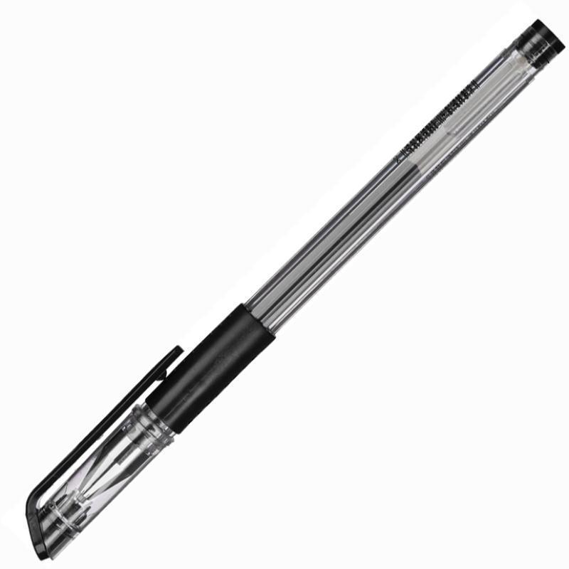 Ручка гелевая Attache Gelios-030 (0.5мм, черный, резиновая манжетка) 12шт.