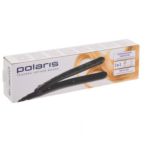 Выпрямитель для волос Polaris PHS 2687K, 1 режим, черный